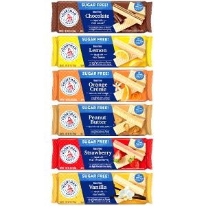 6 Wafers Wafers, Strawberry Vanilla, Sugar Free