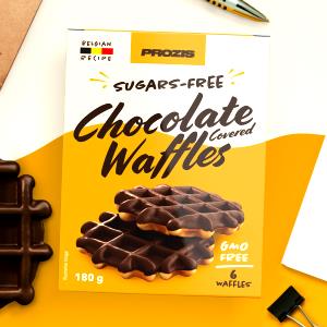 6 waffles (30 g) Mini Cocoa Belgian Waffles