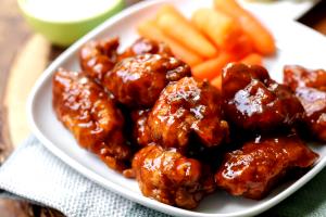 6 Wings Wings, Honey Bbq, Boneless