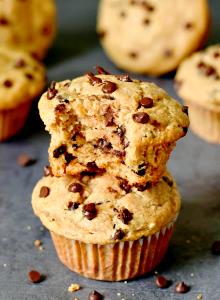 65 Grams Banana Chocolate Chip Muffins