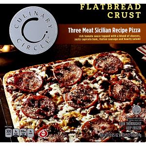 6.63 Oz Flatbread, Three Meat Sicilian