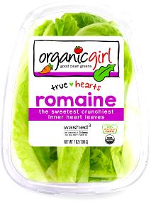 7-10 leaves (85 g) Organic Romaine Heart Leaves