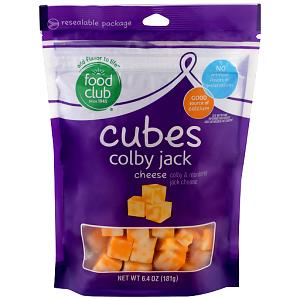 7 cubes (28 g) Colby Jack Cheese Cubes