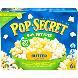 7 cups popped (41 g) 94% Fat Free Butter Microwave Popcorn