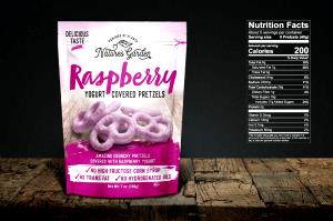 7 pretzels (40 g) Raspberry Yogurt Covered Pretzels