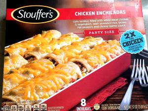 7.13 Oz Chicken Enchiladas With Cheese Sauce & Rice