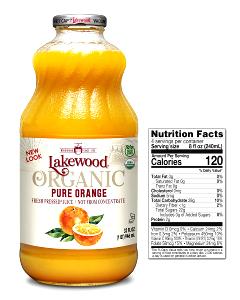 8 f oz (236 ml) Orange Juice