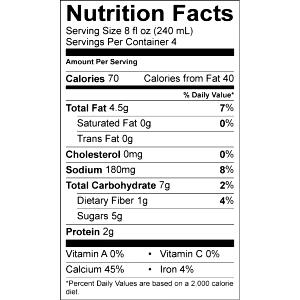 8 fl oz (240 ml) Barista Blend Almond Milk