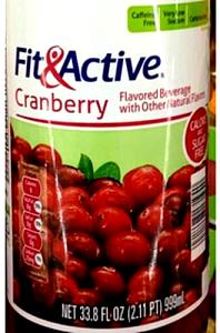 8 fl oz (240 ml) Cranberry Flavored Beverage