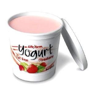 8 fl oz (240 ml) Lowfat Strawberry Yogurt