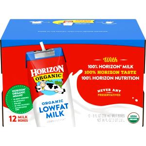 8 fl oz (240 ml) Organic 1% Low Fat Milk