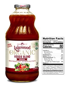 8 fl oz (240 ml) Organic V Veggie Juice