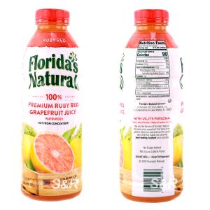 8 fl oz (240 ml) Premium 100% Florida Ruby Red Grapefruit Juice