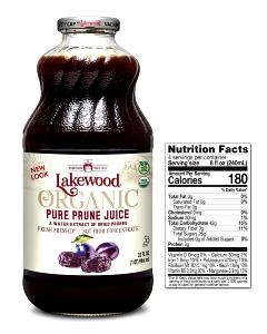 8 fl oz (240 ml) Prunes Juice (Not from Concentrate)