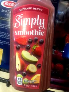 8 fl oz (240 ml) Simply Smoothie Orchard Berry