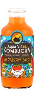 8 fl oz (240 ml) Strawberry Sage Kombucha