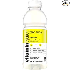 8 fl oz (240 ml) Vitamin Water Zero Squeezed Lemonade