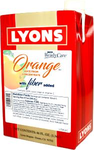 8 Fl Oz Orange Juice W/Fiber