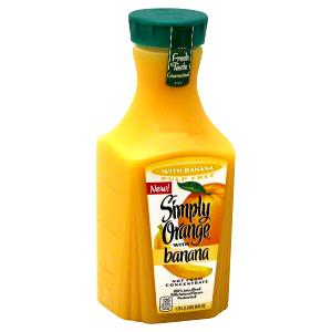 8 Fl Oz Orange Juice, With Banana