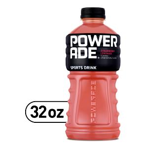 8 Fl Oz Sports Drink With ION4, Powerade, Strawberry Lemonade