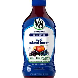 8 Fl Oz V-Fusion Juice, Acai Mixed Berry