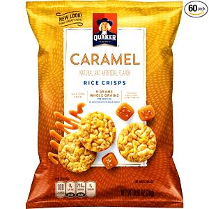 8 mini cakes (15 g) Fat Free Caramel Rice Snacks