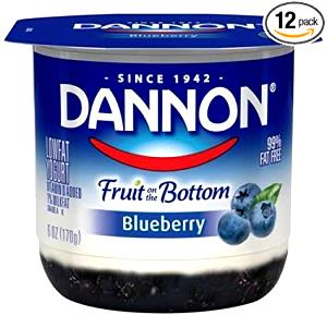 8 oz (227 g) Fruit on the Bottom Lowfat Yogurt - Blueberry
