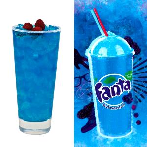8 Oz Fanta Blue Raspberry, Frozen Carbonated Beverage