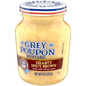 8 Oz Grey Poupon - Mustard - Spicy Brown