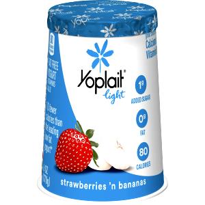 8 Oz Yogurt, Strawberry Banana, Light
