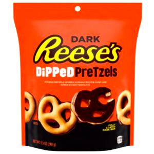 8 pieces (28 g) Dark Chocolate Covered Pretzels