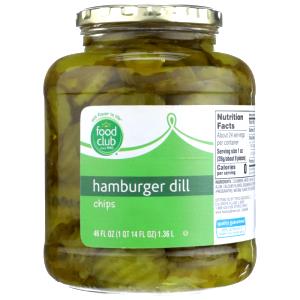 8 pieces (28 g) Hamburger Dill Chips