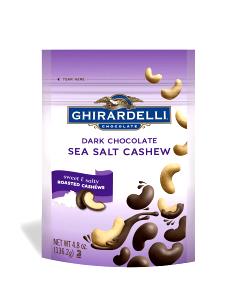 8 pieces Dark Chocolate Covered Sea Salt Cashews