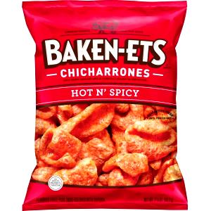 8 Pieces Pork Cracklins, Fried, Hot 