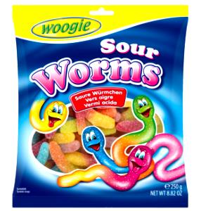 8 pieces Sour Worms