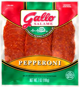 8 slices (1 oz) Deli Thin Sliced Pepperoni