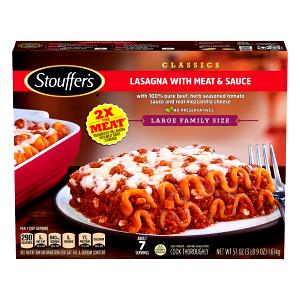 8.14 Oz Lasagna With Meat & Sauce, Large Family Size