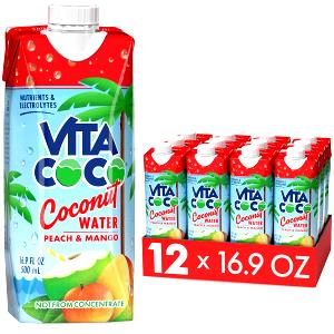 8.5 fl oz (250 ml) Coconut Water with Peach & Mango