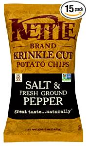 9 chips (1 oz) Krinkle Cut Lightly Salted Potato Chips