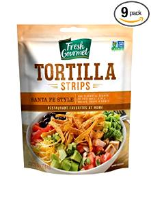 9 chips (1 oz) Tortilla Strips