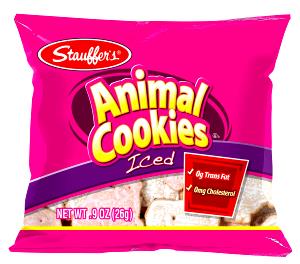 9 Cookies Animal Crackers, Iced Animal