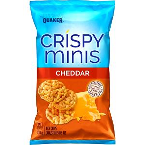 9 mini cakes (17 g) Mini Crispy Rice Snacks - Cheddar