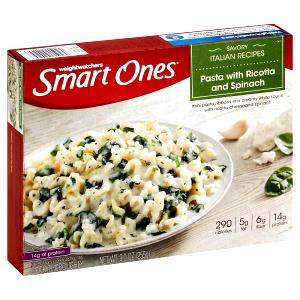 9 Oz Classic Favorites, Pasta With Ricotta And Spinach
