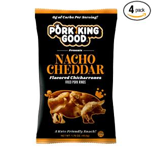 9 pieces (28 g) Pork Rind Cheddar Crisps