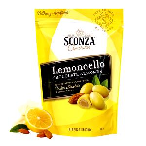 9 pieces (30 g) Lemoncello Chocolate Almonds