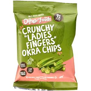 9 pieces (30 g) Okra Chips Sea Salt