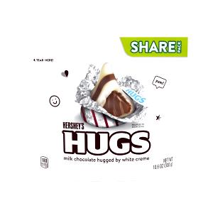 9 Pieces Hugs - Kisses Hugged With White Chocolate