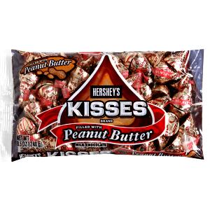9 Pieces Kisses - Filled With Peanut Butter