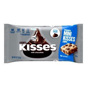 9 Pieces Kisses, Unwrapped - Milk Chocolate