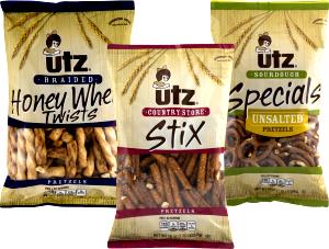 9 pretzels (28 g) Organic Honey Whole Wheat Pretzel Sticks
